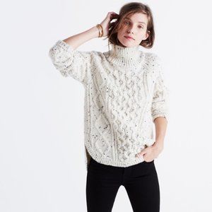 Madewell pullover turtleneck donegal shirttail Med